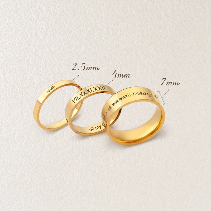 Best Friend Graduation Gift - Sister Ring for 2 - Best Friend Gift - Engraved Ring - Custom Ring for Soul Sister - Sister Gift