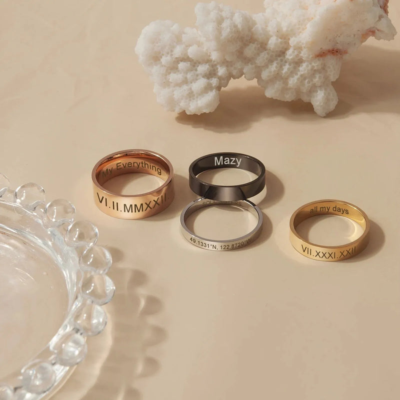 Best Friend Graduation Gift - Sister Ring for 2 - Best Friend Gift - Engraved Ring - Custom Ring for Soul Sister - Sister Gift