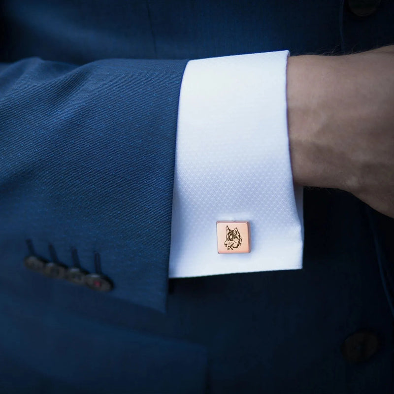 Custom Cufflinks Pet - Pet Portrait Custom - Pet Cuff links - Dog Cuff Links Cat Cufflinks - Personalized Wedding Gift Groomsmen Gift