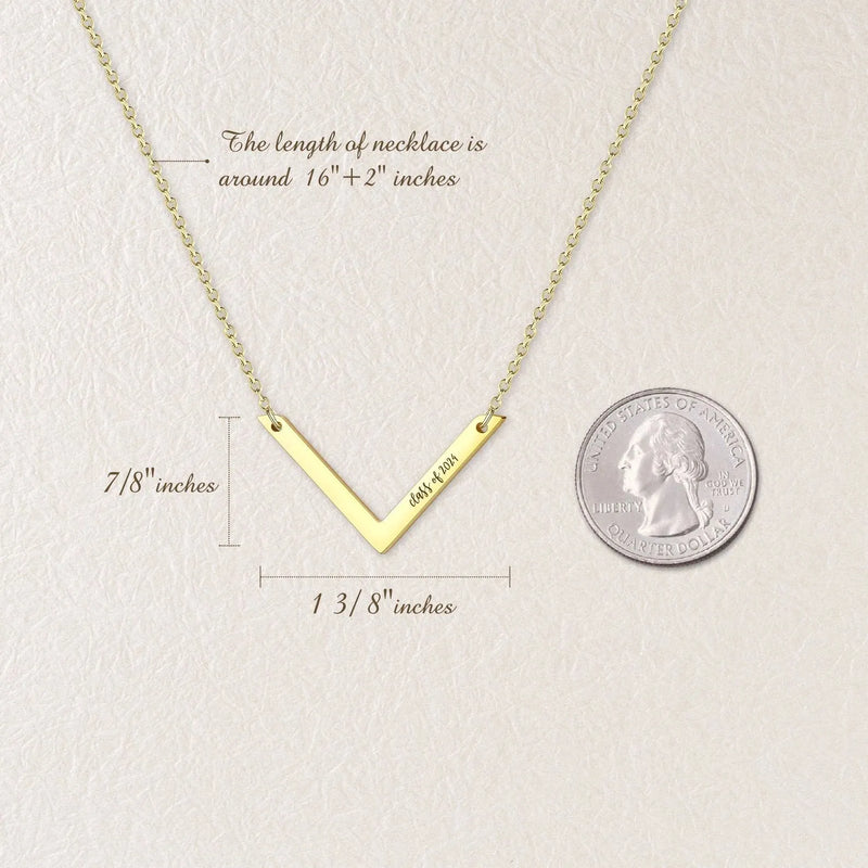 Best Friend Graduation Gift - Personalized Graduation Necklace with Name - Custom Class of 2024 High School, College Graduation Gift