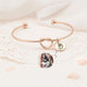 Gifts for Granddaughter - Pet Portrait Custom - Charm Bracelet Engraved Dog Cat Portrait - Granddaughter Gift from Grandma
