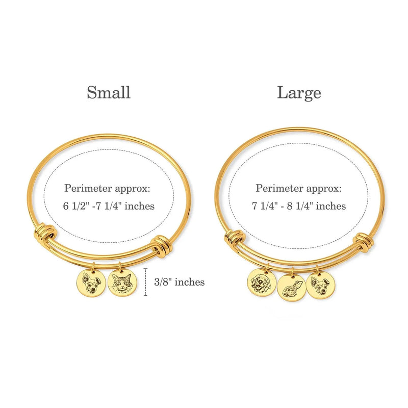 Pet Bracelet Personalized - Pet Portrait Custom - Dog Memorial Bracelet - Custom Bracelets Handmade Gift Dog Mom Cat Mom Mothers Day Gifts