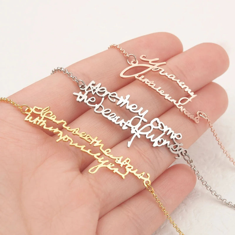 Handwriting Bracelet - Custom Actual Handwriting Jewelry - Handwriting Keepsake Personalized Memorial Gift - Grandma Gift Mom Gift