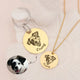 Pet Jewelry - Engraved Pet Portrait Sets - Dog Necklace Custom - Pet Name Keychain - Dog Memorial Jewelry - Cat Mom Gift Grandmother Gift