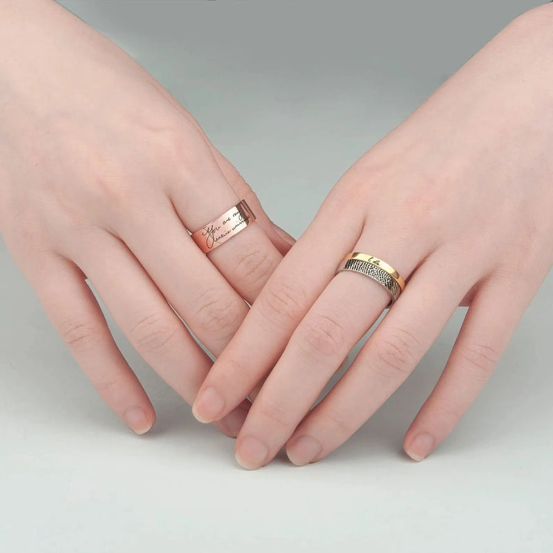 Roman Numeral Ring Men - Ring for Men 925 Sterling Silver - Roman Numeral Ring Custom Numbers - Inside Engraved Ring