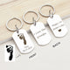 New Dad Gift from Wife - Footprint Keychain - Custom Keychain - Baby Footprint Keychain with Name - Dad Keychain - First Fathers Day Gift