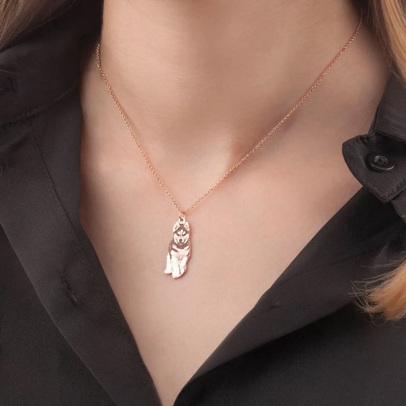 Pet Photo Necklace - Pet Portrait Custom from Photo - Personalized Cat Pendant Necklace - Pet Memorial Jewelry - Pet Lover Gifts