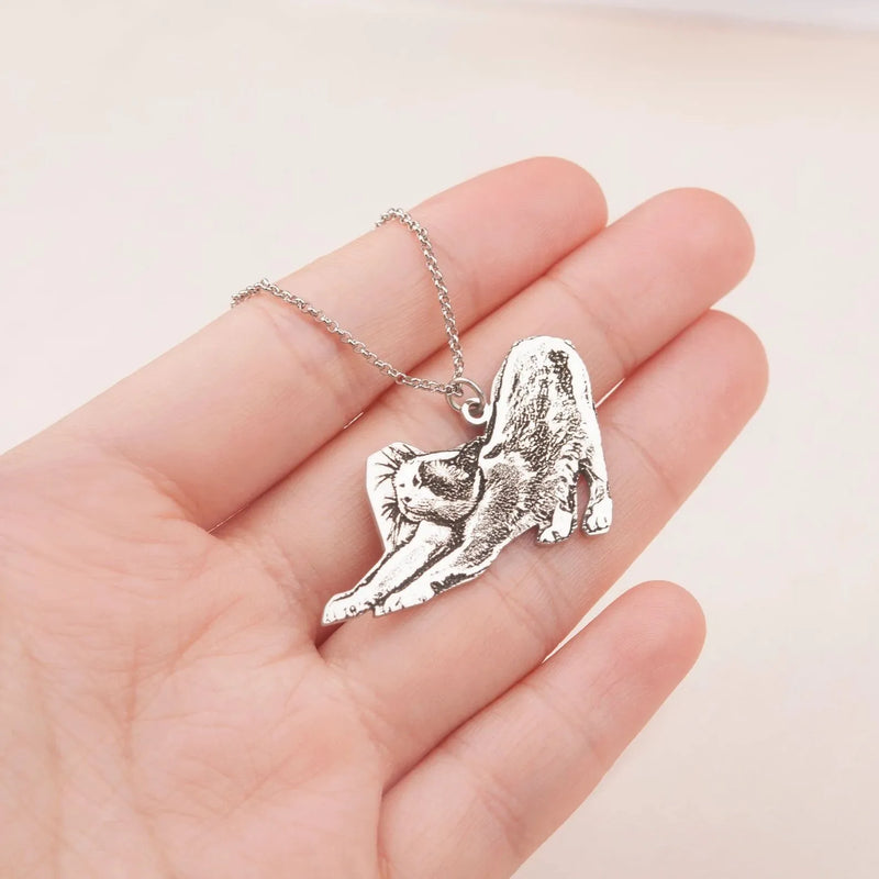 Pet Photo Necklace - Pet Portrait Custom from Photo - Personalized Cat Pendant Necklace - Pet Memorial Jewelry - Pet Lover Gifts