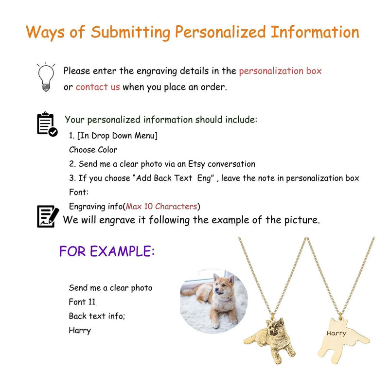 Pet Photo Necklace - Pet Portrait Custom from Photo - Personalized Cat Pendant Necklace - Pet Memorial Jewelry - Pet Lover Gifts