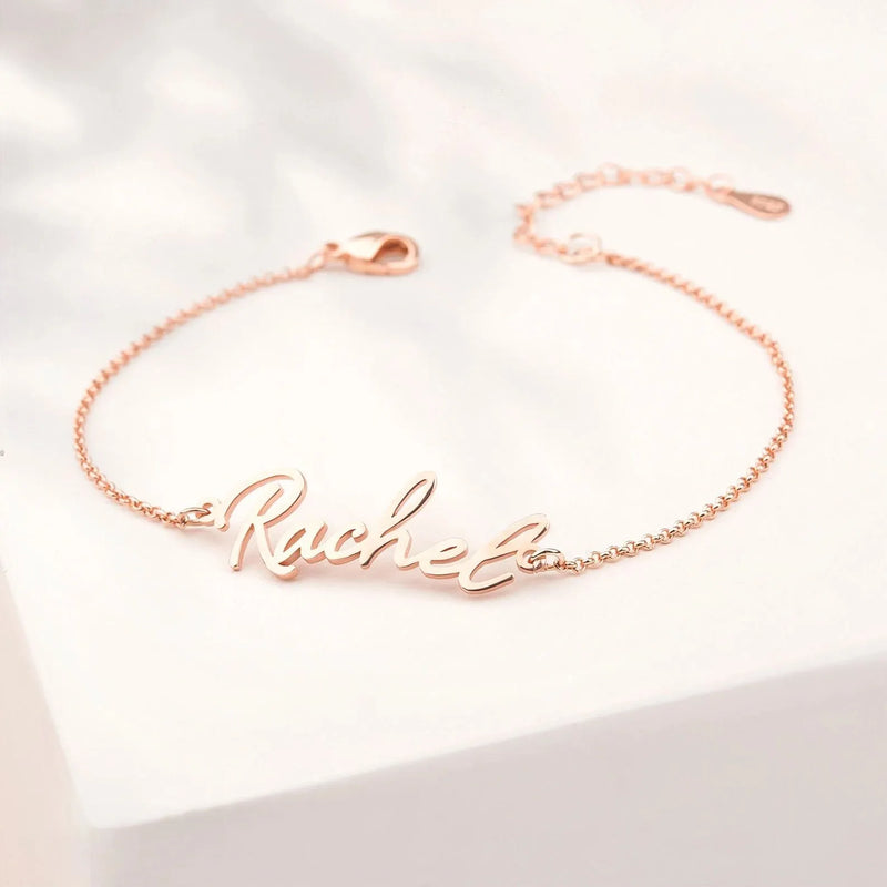 Name Bracelet - Personalized Name Bracelet - Name Bracelet for Women Sterling Silver - Handmade Jewelry - Mothers Day Gifts