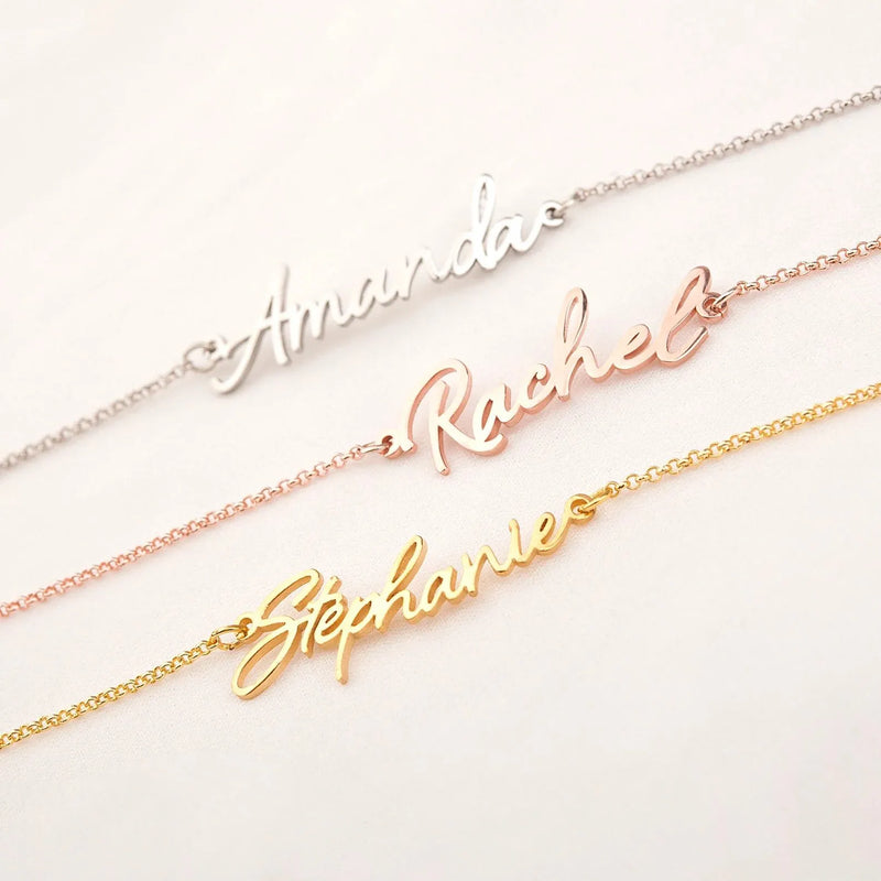 Name Bracelet - Personalized Name Bracelet - Name Bracelet for Women Sterling Silver - Handmade Jewelry - Mothers Day Gifts