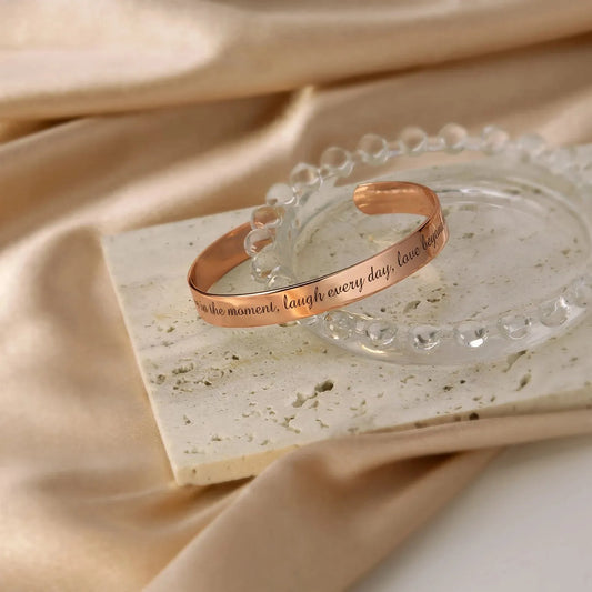Mothers Day Jewelry - Cuff Bracelets Engraved - Custom Bracelet 925 Sterling Silver - Personalized Bangle - Bangle Bracelet for Women