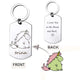 Fathers Day Gift from Kids - Custom Actual Kids Drawing Keychain - Engraved Drawing Keychain - Dad Gift Grandpa Gift