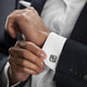 Custom Initial Cufflinks for Men - Name Cufflinks - Stainless Steel Cufflinks - Personalized Cufflinks for Him - Gift For Dad