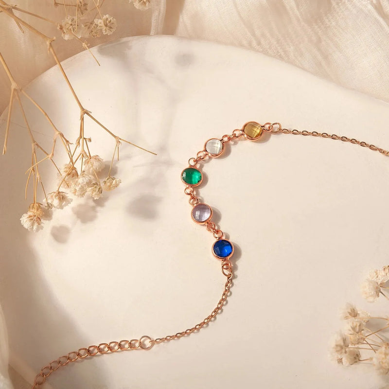 Family Birthstone Bracelet - Mom Bracelet Personalized Birthstone Jewelry - Charm Bracelet Handmade Jewelry Personalized Mothers Day Gifts