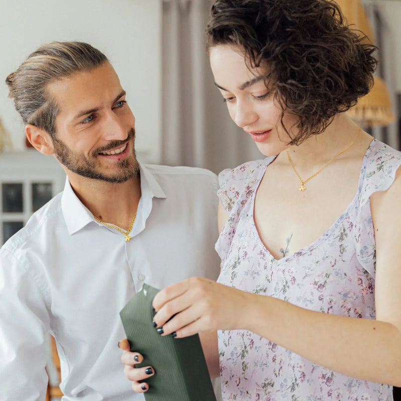 Couple Necklace - Puzzle Piece Necklace Men -Personalized Couple Necklace - Couple Necklace Engraved Initial - Couples Gift