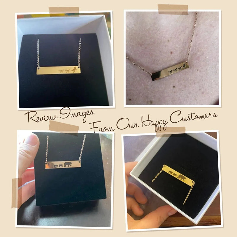 Custom Mama Bear Necklace - Personalized Mama Bear Necklace with Cubs - Mom Necklace First Mothers Day Gift - New Mom Gift